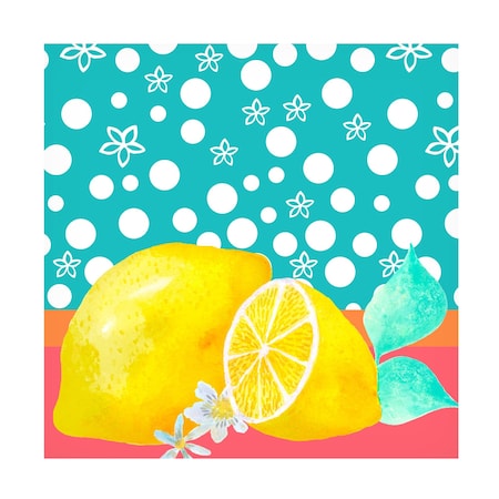 Larisa Hernandez 'Lemon Inspiration II' Canvas Art, 14x14